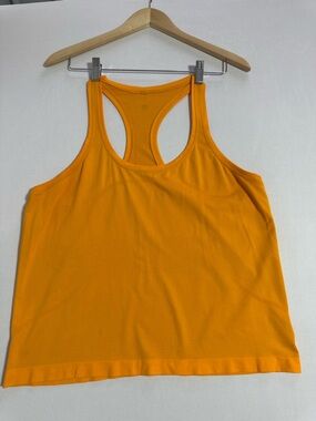 Lululemon Bright orange Racerback Tank Top